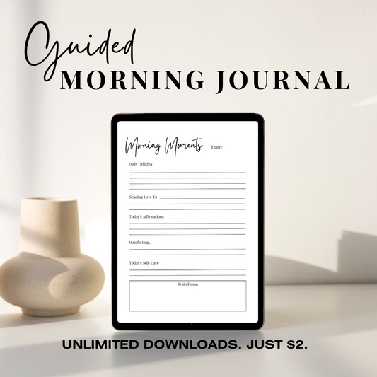 5-Minute Morning Journal Page