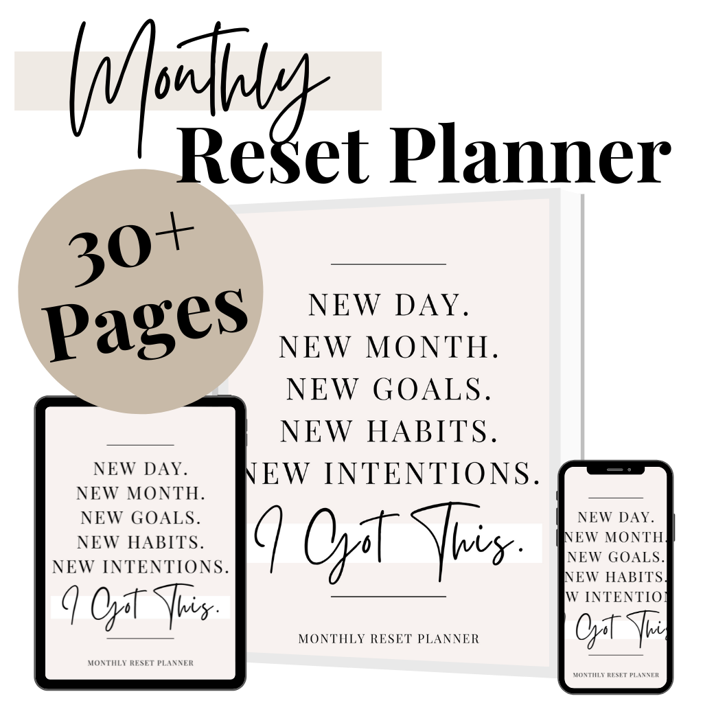 Monthly Reset Planner