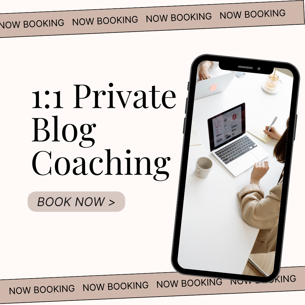 Private 1:1 Blog Coaching Call