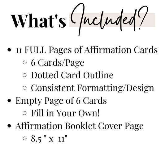 Affirmation Cards