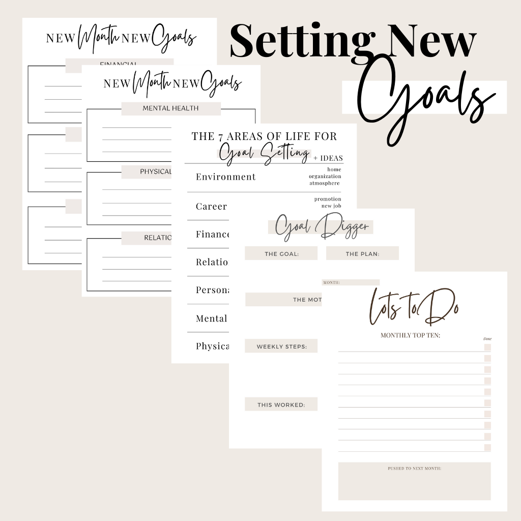 Monthly Reset Planner