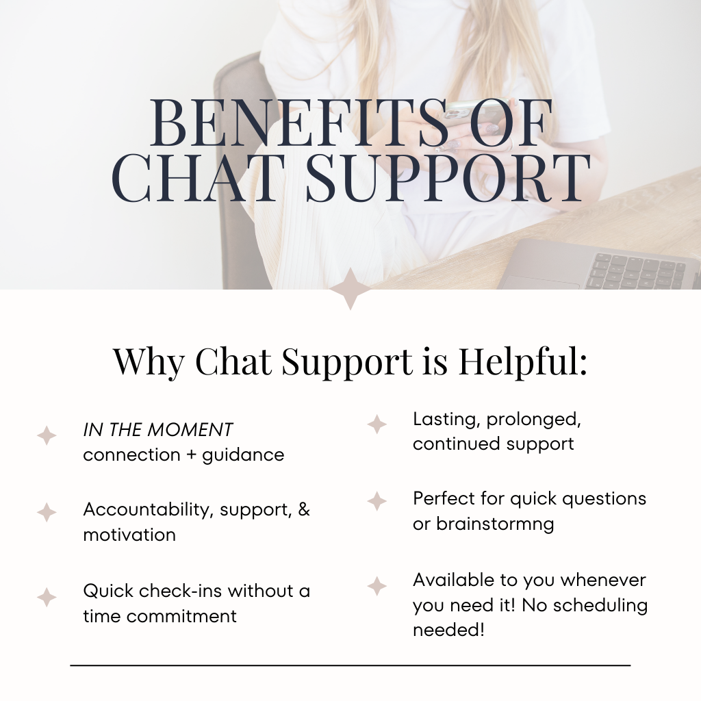UNLIMITED CHAT SUPPORT: 1:1 Blog Coaching