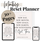 Monthly Reset Planner