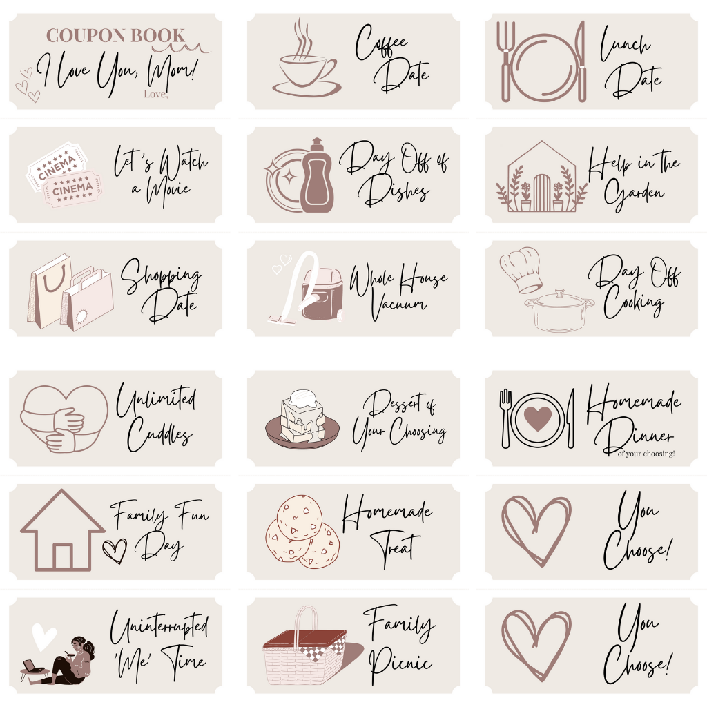 Coupon Book for Mom
