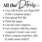 Coupon Book for Mom