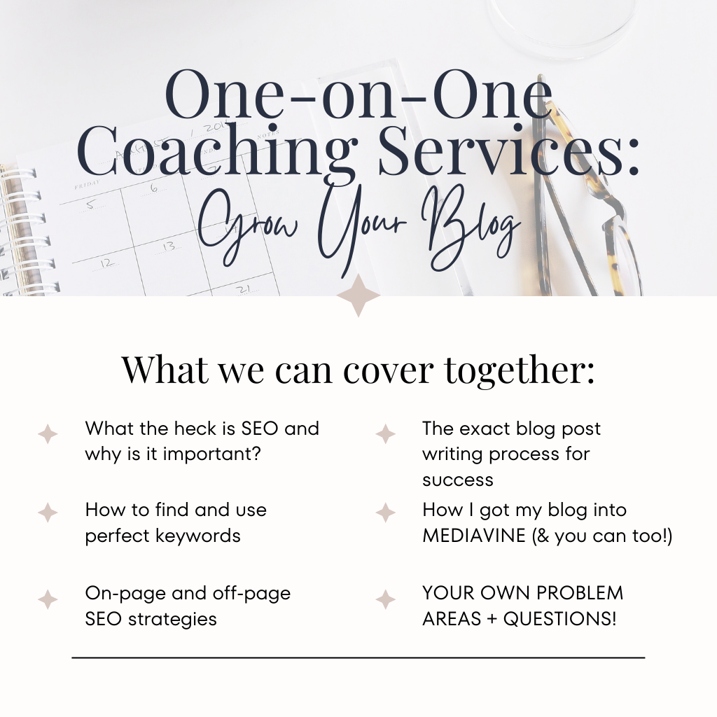 Private 1:1 Blog Coaching Call