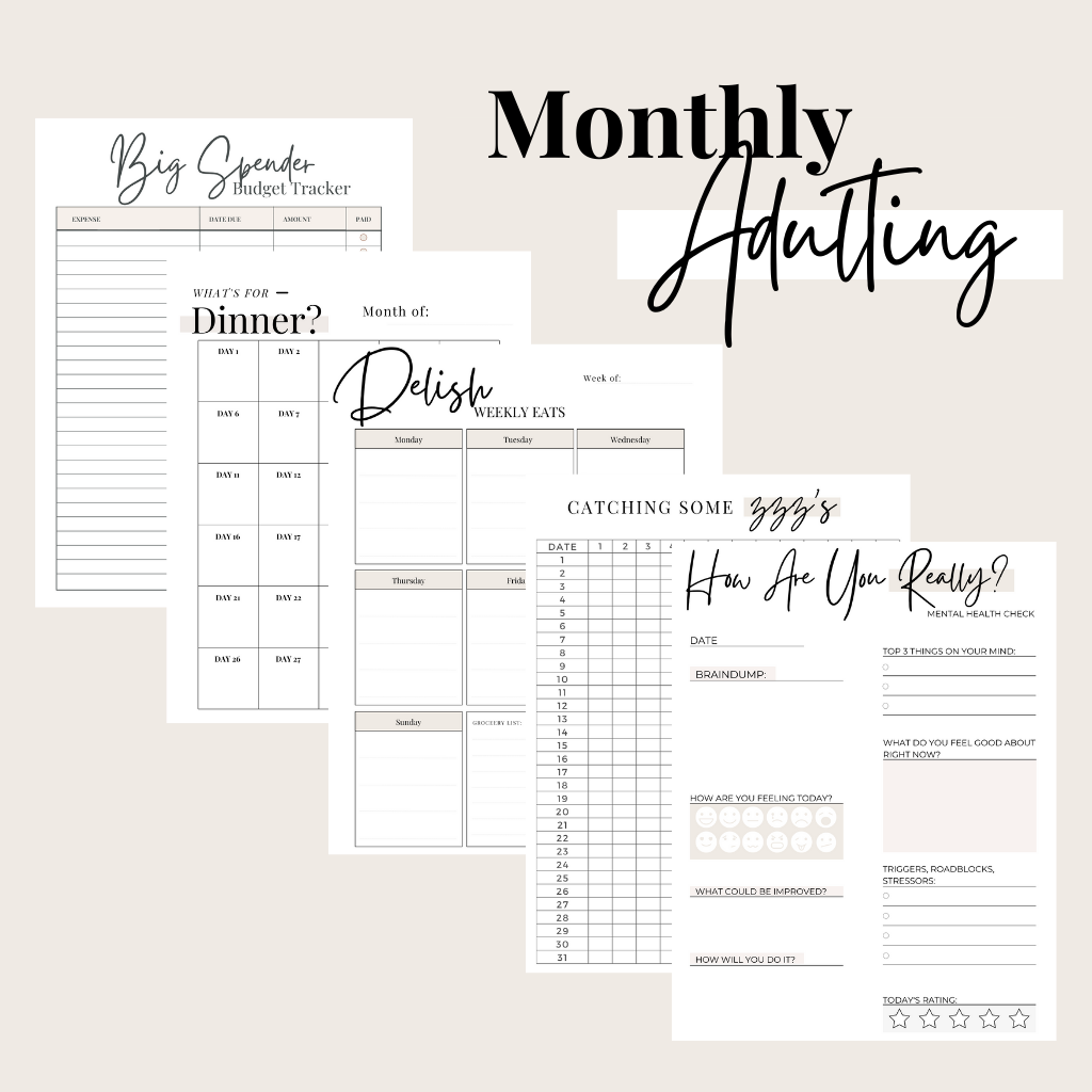 Monthly Reset Planner
